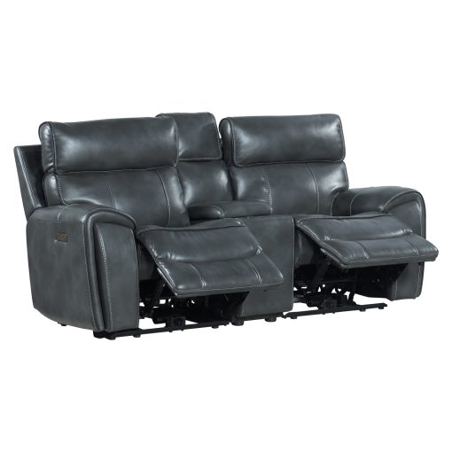Intercon Summit Dual-Power Loveseat | Bolero Slate - Image 3