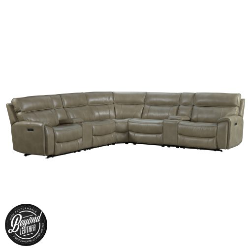 Intercon Summit Dual-Power Sectional Set | Belero Mushroom