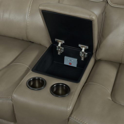 Intercon Summit Dual-Power Sectional Set | Belero Mushroom - Image 3
