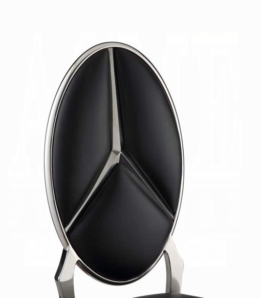 Acme Cyrene Black Synthetic Leather Side Chair - Set of 2 - Image 6