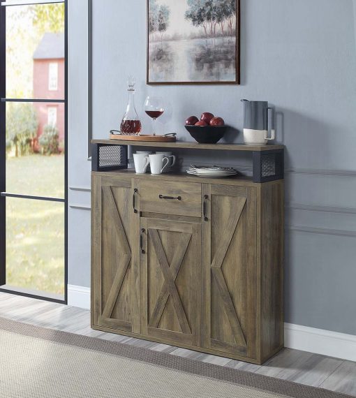 Acme Abiram Rustic Oak Server