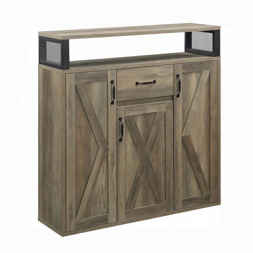 Acme Abiram Rustic Oak Server - Image 2
