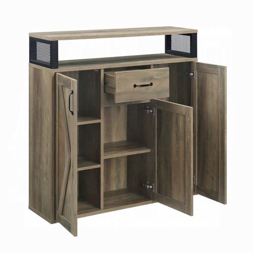 Acme Abiram Rustic Oak Server - Image 4