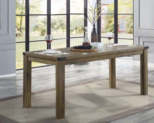 Acme Abiram Rustic Oak Dining Table