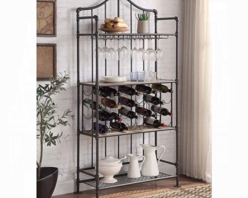 Acme Edina Oak & Sandy Black Wine Rack