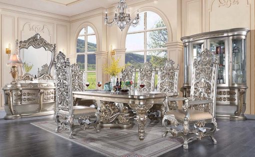 Acme Danae Champagne & Gold Dining Table