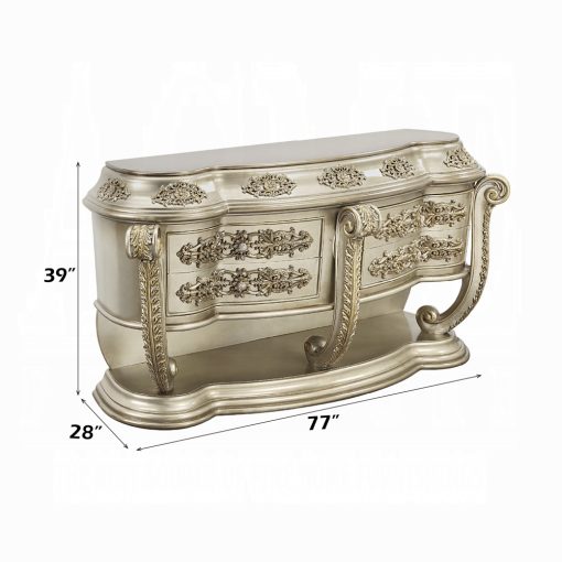 Acme Danae Champagne & Gold Server - Image 7