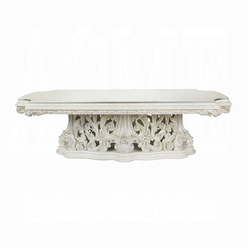 Acme Adara Antique White Dining Table - Image 3