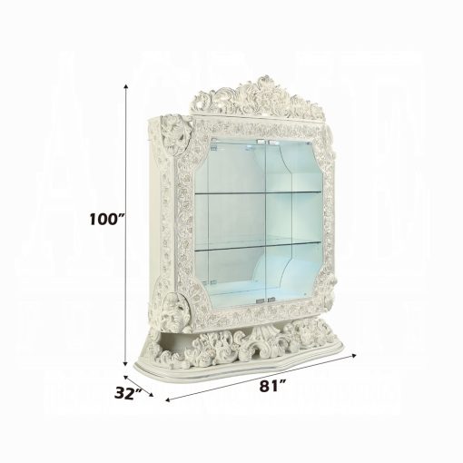 Acme Adara Antique White Curio - Image 6
