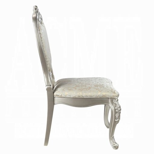 Acme Bently Fabric & Champagne Side Chair - Set of 2 - Image 4