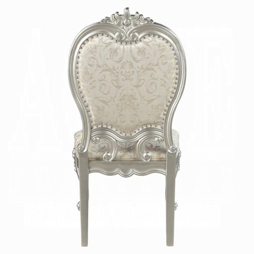 Acme Bently Fabric & Champagne Side Chair - Set of 2 - Image 5