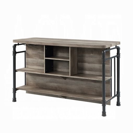 Acme Edina Antique Oak & Sandy Gray Kitchen Island - Image 2
