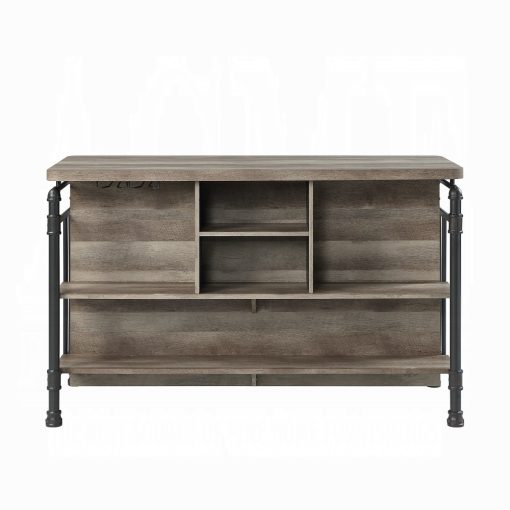 Acme Edina Antique Oak & Sandy Gray Kitchen Island - Image 3