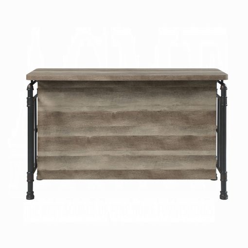Acme Edina Antique Oak & Sandy Gray Kitchen Island - Image 4