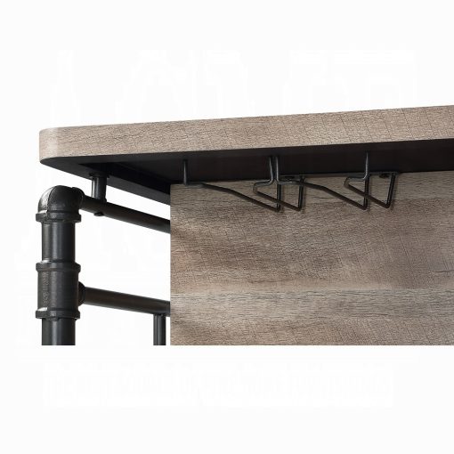 Acme Edina Antique Oak & Sandy Gray Kitchen Island - Image 5