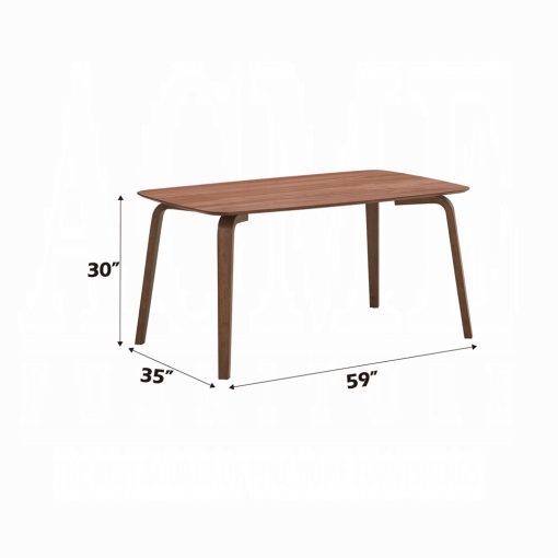 Acme Casson Walnut Dining Table - Image 10