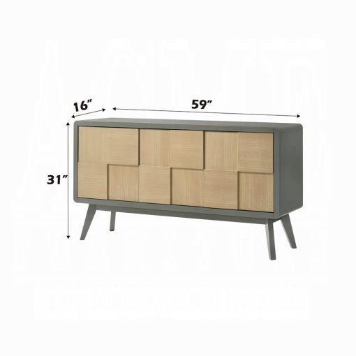 Acme Blayde Light Gray & Natural Server - Image 5