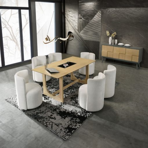 Acme Blayde Light Gray & Natural Server - Image 7