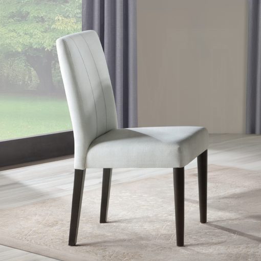 Acme Carena White & Brown Side Chair - Set of 2
