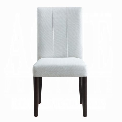 Acme Carena White & Brown Side Chair - Set of 2 - Image 3
