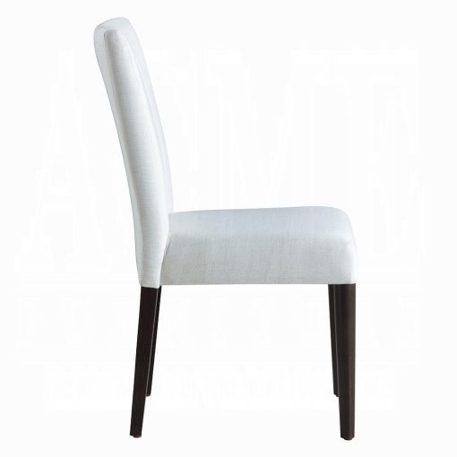 Acme Carena White & Brown Side Chair - Set of 2 - Image 4