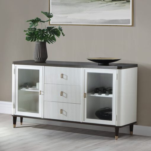 Acme Carena White & Brown Server