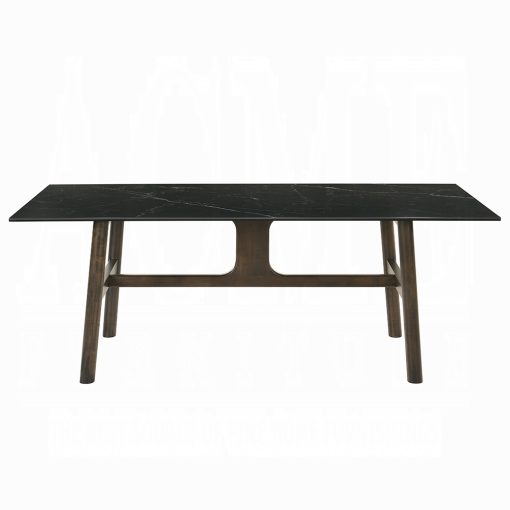 Acme Destin Sintered Stone & Walnut Dining Table - Image 3