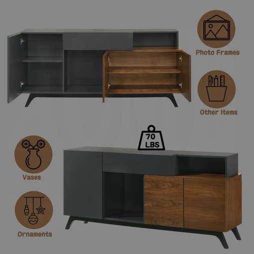 Acme Destin Walnut Server - Image 7