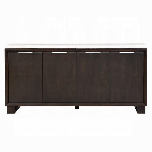 Acme Edwyn Natural Marble Top & Espresso Server - Image 3