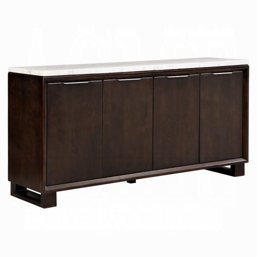 Acme Edwyn Natural Marble Top & Espresso Server - Image 5