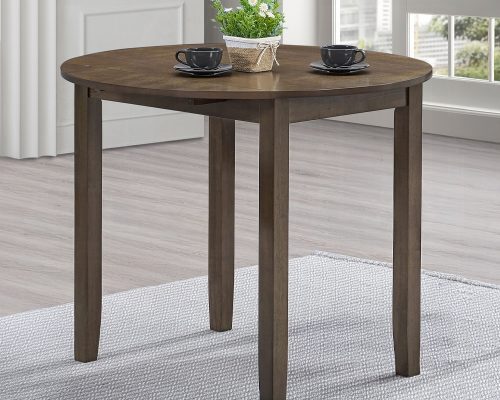 Acme Damica Walnut Round Dining Table