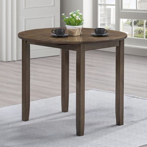Acme Damica Walnut Round Dining Table