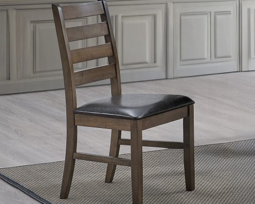 Acme Damica Walnut Side Chair - Set of 2