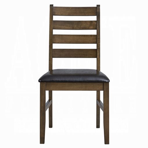Acme Damica Walnut Side Chair - Set of 2 - Image 2