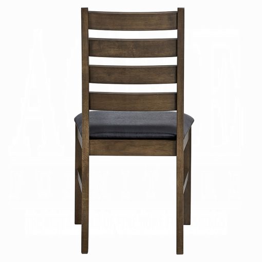 Acme Damica Walnut Side Chair - Set of 2 - Image 3