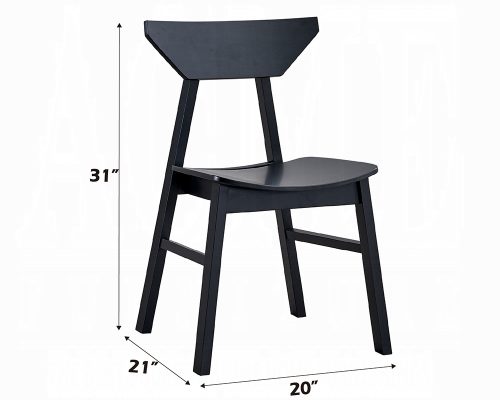 Acme Briar Black Side Chair - Set of 4
