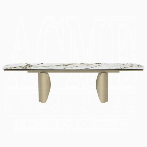 Acme Cora Ceramic Top & Golden Champange Dining Table - Image 5