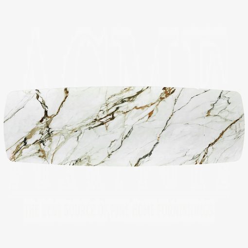 Acme Cora Ceramic Top & Golden Champange Dining Table - Image 7