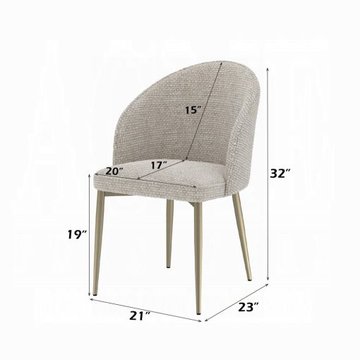 Acme Cora Side Chair - Set of 2 - Image 8