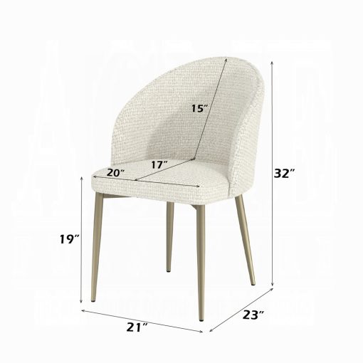 Acme Cora Side Chair - Set of 2 - Image 18