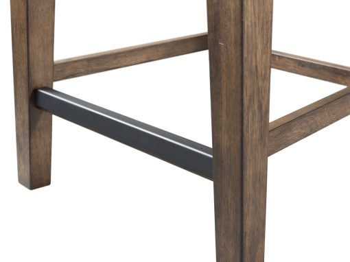 Intercon Whiskey River Gunpowder Grey Slat Stool - Image 3