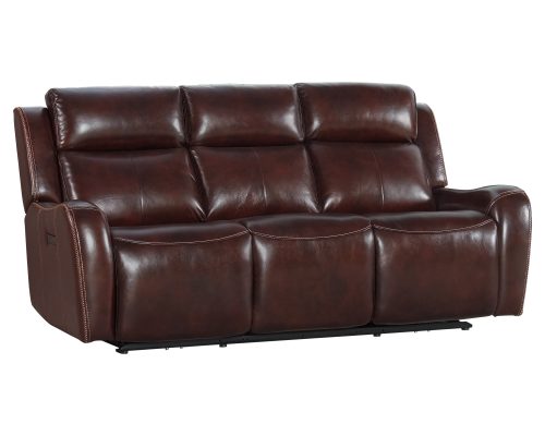 Intercon Wainwright Dual-Power Sofa | Reddish Brown