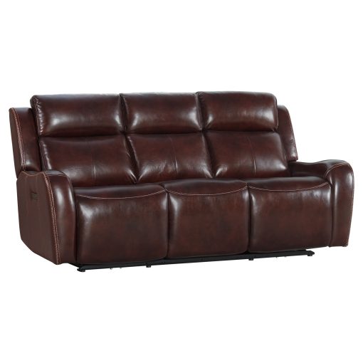 Intercon Wainwright Dual-Power Sofa | Reddish Brown