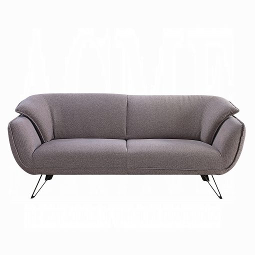 Acme Dalya Gray Linen Sofa - Image 3
