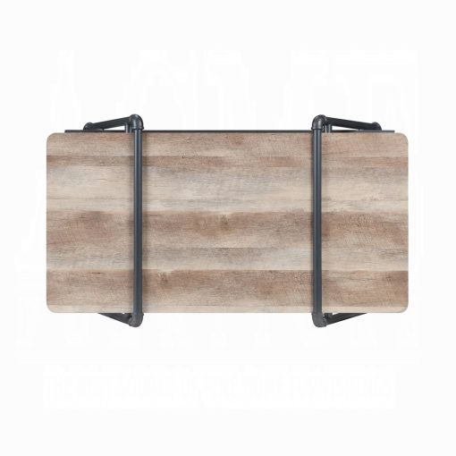 Acme Brantley Oak & Sandy Gray Coffee Table - Image 4