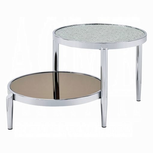 Acme Abbe Glass & Chrome Coffee Table - Image 2
