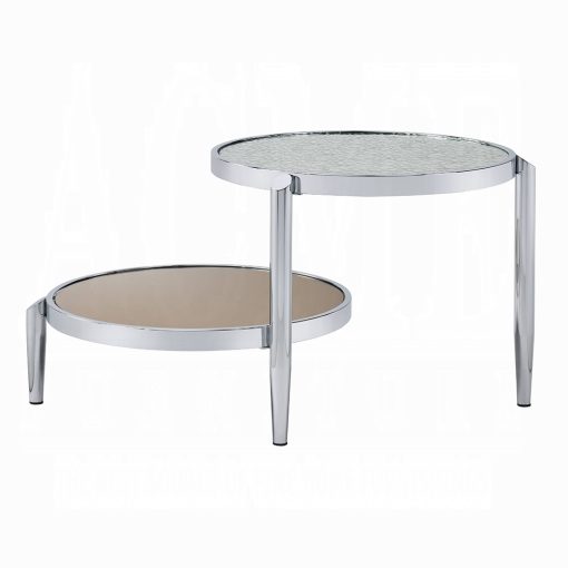 Acme Abbe Glass & Chrome Coffee Table - Image 3