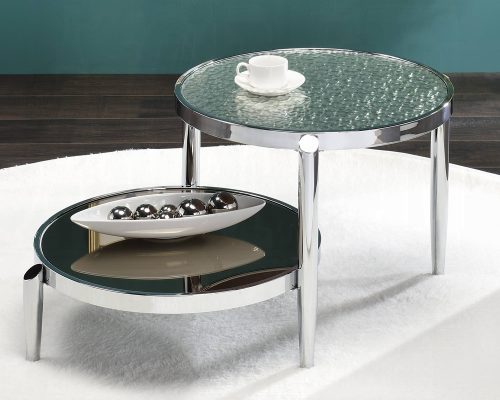 Acme Abbe Glass & Chrome Coffee Table