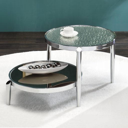 Acme Abbe Glass & Chrome Coffee Table