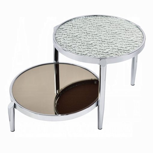 Acme Abbe Glass & Chrome Coffee Table - Image 4
